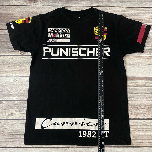 Bleecker & Mercer Punischer 1982 GT Black Racing Graphic Tee T Shirt Large. - Picture 5 of 7